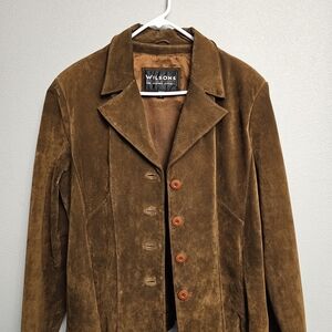 Wilson Mens Brown Suede Blazer